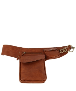 Fashion Women Fanny Pack Waist Bag CQF001 BROWN